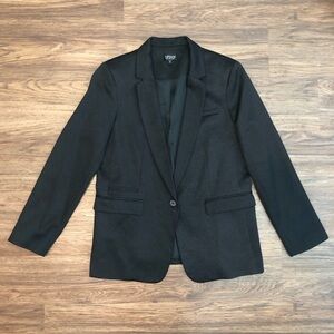 TOPSHOP Blazer in Black Shimmer